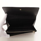 Balenciaga Antracite Grey Arena Leather Long Wallet 542008