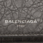 Balenciaga Antracite Grey Arena Leather Long Wallet 542008