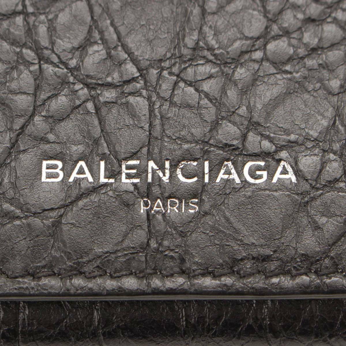 Balenciaga Antracite Grey Arena Leather Long Wallet 542008