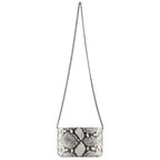 Balenciaga B Python Print Calfskin Leather Wallet on Chain Bag 593615