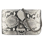 Balenciaga B Python Print Calfskin Leather Wallet on Chain Bag 593615
