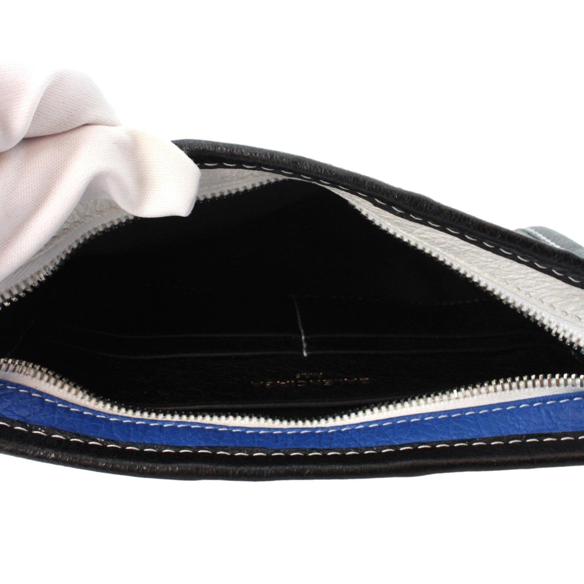 Balenciaga Bazar Multicolor Striped Leather Cross Body Bag 452460