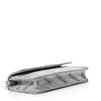 Balenciaga BB Silver Glittered Leather Wallet on Chain Bag 561507