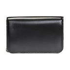 Balenciaga Black Calfskin Leather Silver Logo Chain Wallet Bag 593615