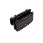 Balenciaga Black Shiny Calfskin Leather Chain Wallet Shoulder Bag 593615