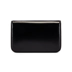 Balenciaga Black Shiny Calfskin Leather Chain Wallet Shoulder Bag 593615