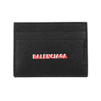 Balenciaga Cash Black Calfskin Leather Credit Card Holder 594309
