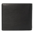 Balenciaga Cash Black Calfskin Leather Perforated Bifold Wallet 436118