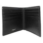 Balenciaga Cash Black Calfskin Leather Perforated Bifold Wallet 436118