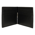 Balenciaga Cash Black Leather Scribble Logo Money Clip Wallet 625819