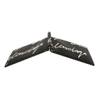 Balenciaga Cash Black Leather Scribble Logo Money Clip Wallet 625819
