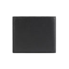 Balenciaga Cash Square Black Calfskin Leather Logo Bifold Wallet 594549