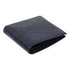 Balenciaga Cash Square Blue Arena Leather Bifold Wallet 542001