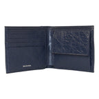 Balenciaga Cash Square Blue Arena Leather Bifold Wallet 542001