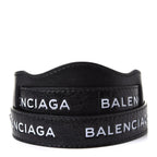 Balenciaga Classic City Black Arena Leather Logo Strap Satchel 505550