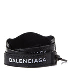 Balenciaga Classic City Black Arena Leather Logo Strap Satchel 505550