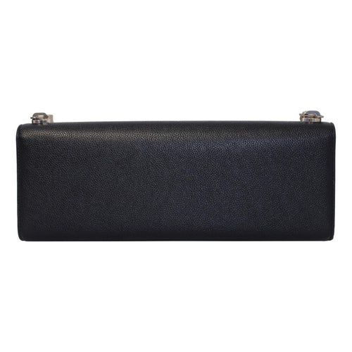 Balenciaga Essential Black Calfskin Leather Chain Shoulder Bag 657232