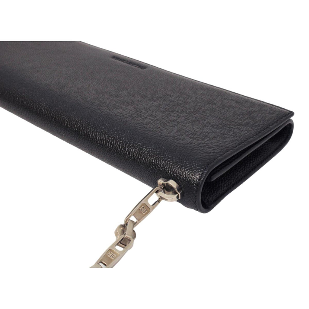 Balenciaga Essential Black Calfskin Leather Chain Shoulder Bag 657232