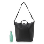 Balenciaga Hourglass Zip Tote Medium Black Grained Calf Leather 620318
