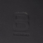 Balenciaga Hourglass Zip Tote Medium Black Grained Calf Leather 620318