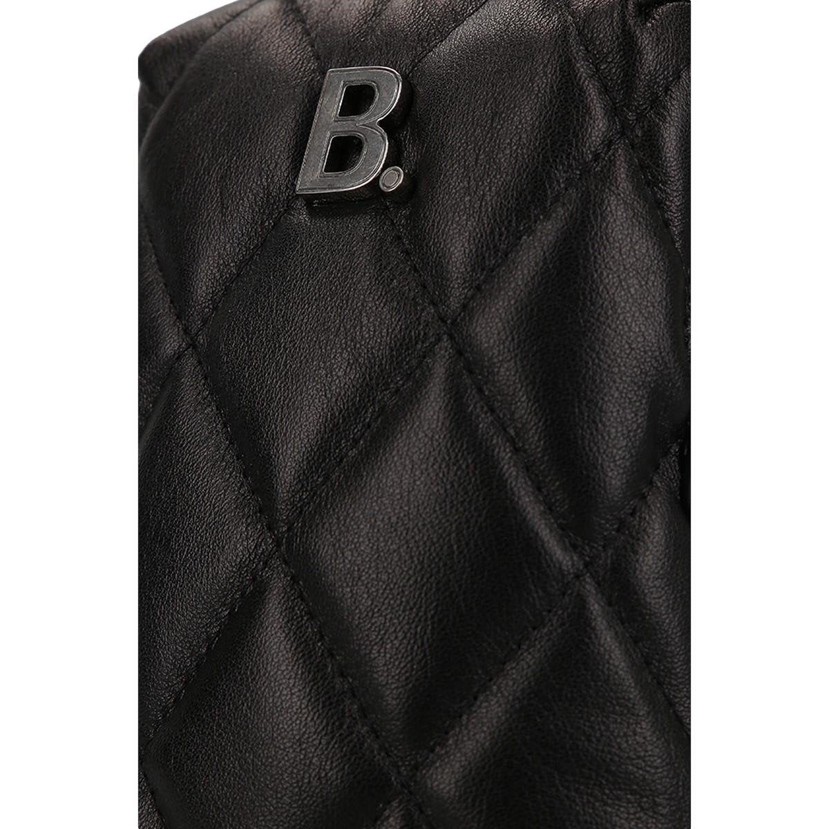 Balenciaga Touch Black Nappa Calfskin Leather Quilted Puffy Shoulder Bag 593375