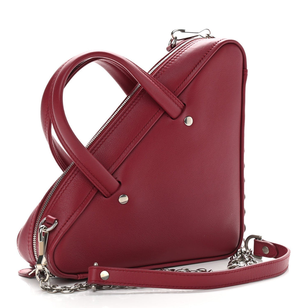 Balenciaga Triangle Pink Leather Top Handle Small Satchel Bag 527272
