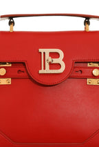 Balmain B-Buzz 23 Red Leather Top Handle Satchel Handbag UN1S526