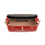 Balmain B-Buzz 23 Red Leather Top Handle Satchel Handbag UN1S526
