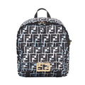 Fendi FF 1974 Print Baguette Blue Nylon Backpack Bag 8BZ048