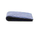 Fendi Blue Nappa Leather FF 1974 Embossed Billfold Wallet 7M0274