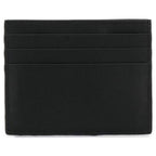 Fendi Corner Bugs Gold Black Calf Leather Card Case 7M0164