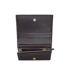 Fendi Calf Leather F Logo Brown Pink Small Bifold Wallet 8M0420