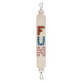 Fendi Camelia Beige Multicolor Studded "FUN" Mini Leather Shoulder Strap 8AV105