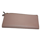 Fendi F is Fendi Light Rose Calf Leather Double Zip Long Wallet 8M0405