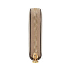 Fendi F Is Fendi Tortora Grey Calfskin Leather Zip Around Long Wallet 8M0299