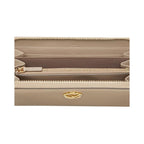 Fendi F Is Fendi Tortora Grey Calfskin Leather Zip Around Long Wallet 8M0299