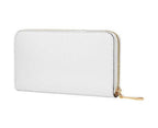 Fendi F Is Fendi White Calfskin Leather Zip Around Long Wallet 8M0299