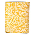Fendi F is Fendi Yellow Leather Vertigo Print Small Wallet 8M0387