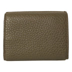 Fendi Grey Selleria Calf Leather Staples Small Trifold Wallet 7M0280