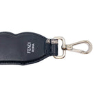 Fendi Mini Strap You Open Your Heart Cursive Black Leather 8AV105