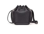 Fendi Mon Tresor Black Selleria Calfskin Leather Bucket Bag 8BT301