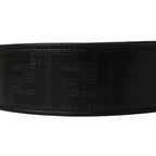 Fendi Strap You Black Glazed Fabric FF Zucca Shoulder Strap 8AV079