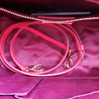 Ferragamo Beky Purple and Red Leather Tote/Shoulder Bag G328/01