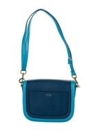 Ferragamo Greta Blue Cross Grain Calf Leather Gancini Crossbody G20301