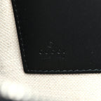 Gucci Black GG Supreme Monogram Tiger Print Pouch Wristlet Clutch Bag 575136