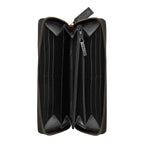 Gucci Bee Star Black Leather Continental Zip Around Wallet 495062