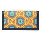 Gucci Centennial Navy Leather GG Kaleidoscope Chain Wallet Bag 676294