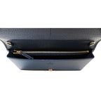 Gucci Centennial Navy Leather GG Kaleidoscope Chain Wallet Bag 676294