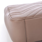 Gucci Marmont Dusty Pink Leather GG Matelasse Flap Shoulder Bag 443496