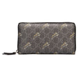 Gucci GG Supreme Canvas Grey Tiger Print Zip Around Wallet 575135